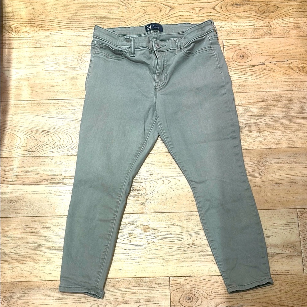 GAP Olive Skinny Jeans